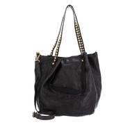 Campomaggi Pelle borsa a tracolla Shoulder Bag Grigio antracite