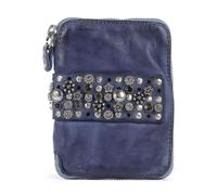 Campomaggi Portafoglio blu, pelle di vacchetta finemente grana, donna