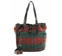 CAMPOMAGGI Shopping Bag Scozzesse Rosso + Verde
