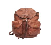 Campomaggi - Zaino medio in pelle con tasche esterne