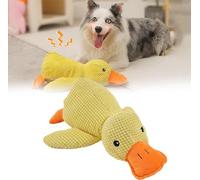 Campsie Giocattolo per cani a forma di anatra, calmante per cani, giocattolo da masticare per cani di taglia grande e cani di piccola e media taglia, giocattolo infrangibile per cani