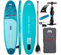 CampSup Aqua Marina Breeze Silver Tree - Tavola gonfiabile multiuso SUP per principianti - Kit completo di tavola da stand up paddle - Edizione limitata - Blu