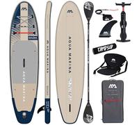 CampSup Aqua Marina Magma 11'2" Combo - Tavola gonfiabile per principianti - Stand Up Paddle Board Set completo - Limited Edition Beige