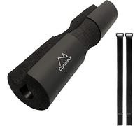 CampTeck U6814 Cuscinetto Squat Barbell Pad con Cinghie Hook & Loop Bilanciere Olimpico Palestra per Hip Thrust, Affondi, Sollevamento Pesi, Squat e Molto Altro - Nero