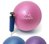 CampTeck U7312 Palla Pilates Piccola Plastica Anti-Ccoppio Palla Yoga 23cm per Allenamento, Palestra, Fitness, con Pompa a Mano - Rosa