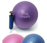 CampTeck U7313 Palla Pilates Piccola Plastica Anti-Ccoppio Palla Yoga 23cm per Allenamento, Palestra, Fitness, con Pompa a Mano - Viola