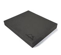 CampTeck U7340 Cuscinetto Equilibrio in schiuma Leggero e Antiscivolo per Stabilità, Forza, Supporto Yoga e Allenamento del Core - Nero - L - 40 × 33 × 5 cm
