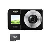 Campus Life Companions 4K 64MP Fotocamera Digitale Doppio Schermo Ottica 18X Zoom Design Per Gli Adolescenti Viaggi Amati di Viaggio Budget Friendly Fotocamera Digitale Per La Scuola