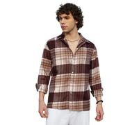 Campus Sutra Camicia 'Celine' camello / écru / marrone Uomo Campus Sutra XL