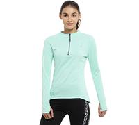 Campus Sutra Camicia da yoga da donna Regular Fit, Verde menta, 42