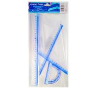 Campus University XGB52 - Set per geometria con righello, squadra, goniometro