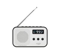 Camry AD 1907 Digital Portable Radio AM/FM LCD Screen USB Rechargeable Black and