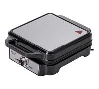 Camry AD 3083 Waffeleisen 4 Waffeln black Silber