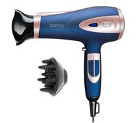 CAMRY Asciugacapelli 2400 W con tecnologia ionica - Asciugacapelli agli ioni con 3 livelli di temperatura, 2 livelli di ventilazione, funzione aria fredda, diffusore e ugello concentratore -