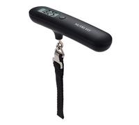 CAMRY Bilancia digitale per bagagli e valigie, 50kg/110lb, Nera | Bilancia sospesa pesa Valigie, Display LCD, Uso domestico da viaggio, funzione di blocco lettura (Hold), 2 batterie AAA
