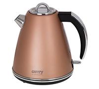 CAMRY CR 1292 - Bollitore in acciaio inox, 1,5 l, 2200 W, teiera con comoda maniglia e coperchio, indicatore di livello dell'acqua, spegnimento automatico m