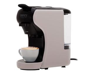 CAMRY CR 4414 Macchina da caffè a capsule con serbatoio dell'acqua da 0,6 l, 19 cialde, Compact Bar - Macchina per caffè espresso da 3000 W compatibile con Nespresso, Dolce Gusto, Lavazza e altri