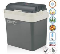 Cr 8065 Frigorifero Portatile Da Viaggio Termoelettrico 24 Litri Ac /dc 12v / 220 - 240v 50w Grigio