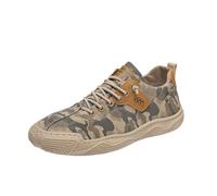 Camuflaggio Scarpe di Protezione del Lavoro Uomini Traspirante Sito di Lavoro Tela Resistente all Usura Scarpe Leggere di Rilascio del Lavoro (Khaki,41)