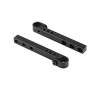 CAMVATE - Barra trasversale da 124 mm con adattatore per asta singola da 15 mm per kit di gabbia per fotocamera DLSR (coppia)