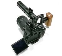 CAMVATE DSLR Camera Cage Top Handle impugnatura in legno per 600D 70D 80D
