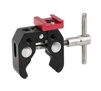 CAMVATE Morsetto Super Crab con fori filettati da 1/4 "e 3/8" e attacco per pattino rosso