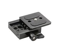 CAMVATE - Piastra a sgancio rapido per supporto QR compatibile con Arca-Swiss su testa treppiede (50 mm)