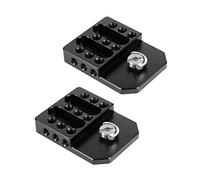 CAMVATE - Piastra superiore e inferiore versatile con molteplici filettature da 1/4"-20 per monitor da regista, 2 pezzi
