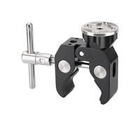 CAMVATE Super Crab - Morsetto con supporto per rosetta M6, filettatura interna per kit accessori per fotocamera