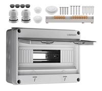 CAMWAY 12 Moduli Scatola Elettrica Esterno,Quadro Elettrico Esterno con Terminale IP65 Impermeabile per Giardino