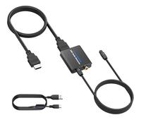 CAMWAY Estrattore Audio HDMI ARC,192 KHz Splitter per Uscita Audio Stereo Ottica e Coassiale,per Amplificatore AV e Soundbar,Adattatore ARC con Cavo