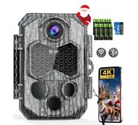 CamZeste Fototrappola WIFI 4K 84MP con Scheda SD 32GB e 8 batterie AA Fotocamera