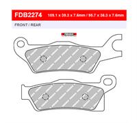 CAN AM ATV Renegade 800 R STD - left side 800 2012 PASTIGLIE FRENO FERODO FDB227