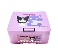 can do Kuromi One Push One Touch Open Type coperchio per accessori cosmetici scatola W4.2 × H3.5 × D2 pollici, multicolore, giapponese, viola, Rosa, Custodia piccola