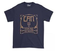 Can Future Days T-Shirt Kraut Psychedelic Rock Band T-Shirt Music German Can Blue M