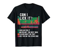 Can I Lick It Funny 100 Days of School Periodic Table Maglietta