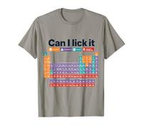 Can I Lick It Periodic Table Funny Science Teacher Geek Men Maglietta