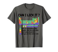 Can I Lick It Tavola Periodica per i Fan di STEM e Science Divertente Maglietta