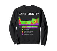 Can I Lick It Tavola Periodica Ragazzi Ragazze Bambini Studente Insegnante Felpa