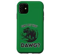 Can I Pet That DAWG? Divertente Meme Bear Escursionismo Campeggio Custodia per iPhone 11