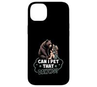 Can I Pet That Dawg Pet Dog Meme Bear Parlando Con La Ragazza Custodia per iPhone 14 Plus