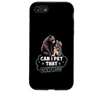 Can I Pet That Dawg Pet Dog Meme Bear Parlando Con La Ragazza Custodia per iPhone SE (2020) / 7 / 8