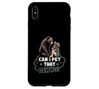 Can I Pet That Dawg Pet Dog Meme Bear Parlando Con La Ragazza Custodia per iPhone XS Max