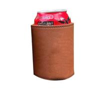 CAN MANIGLIE IN CON SPALLATO - Cover in pelle PU, supporto per bevande non scivolato, manica per birra isolata | Refrigeratore per bevande durevole con vestibilità comoda, elegante può coprire il
