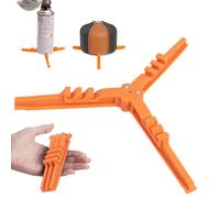 Can Stabilizer Tripod, Triangle Folding Can Stand Holder, Portable Camping Stands, Canister Base for Cooking, Picnic, Backpacking and Hiking, 7,09 x 7,09 x 0,39 pollici