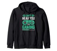 Can’t Hear You I’m Gaming for Video Game Lovers Funny Gamers Felpa con Cappuccio