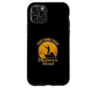 Can’t Work Today My Arm Is In A Cast Funny Fishing Custodia per iPhone 11 Pro