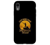 Can’t Work Today My Arm Is In A Cast Funny Fishing Custodia per iPhone XR