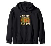 Can You Dig It Funny Canning Season Retro Felpa con Cappuccio