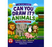 Can You Draw It? - Animals: A Fun Drawing and Coloring Activity Book for Kids Ages 4-8